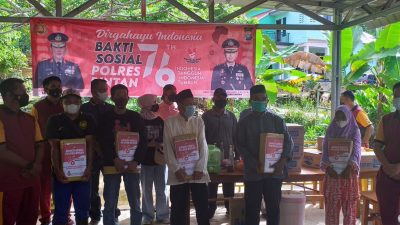 Polres Bintan Salurkan Sembako di Tiga Kecamatan