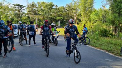 Lanud Hang Nadim Bersama Forkopimda Batam Gelar Sepeda Santai