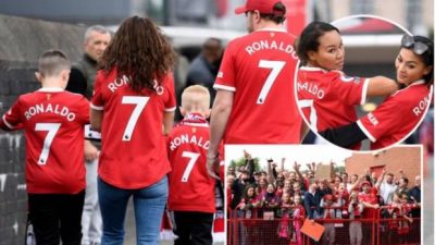 Demam Ronaldo, Ubah Manchester Jadi Lautan Merah Nomor 7