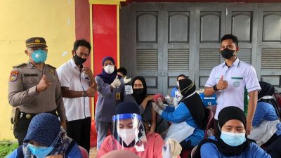 Kadin Riau dan OJK Gelar Vaksinasi bagi Masyarakat Inhil