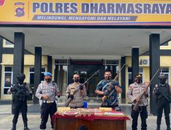 Polres Dharmasraya Amankan Tiga Senjata Api Rakitan