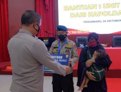Jelang Purna Tugas, Personil Brimob dapat Hadiah Rumah dari Kapolda Riau