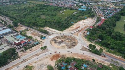 Pembangunan Bundaran Basecamp Batuaji Batam Sudah 85 Persen