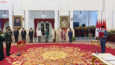 Presiden Lantik Jenderal Andika Perkasa sebagai Panglima TNI
