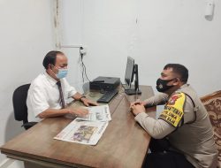 Polsek Lubuk Baja Beri Himbauan Prokes Door to Door ke Pengurus Gereja