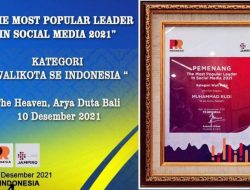 Muhammad Rudi Dinobatkan sebagai Wali Kota Terpopuler dan Berpengaruh se-Indonesia