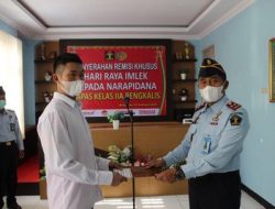 Imlek 2022, Dua Narapidana Lapas Bagansiapiapi dan Bengkalis Dapat Remisi