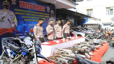 Polda Riau Tindak 343 Pengendara yang Gunakan Knalpot Brong