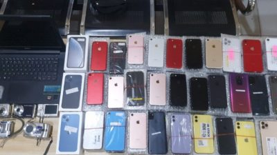 Ratusan HP Ilegal dari Batam Disita Polres Inhil