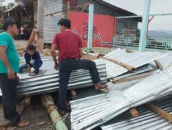 Angin Puting Beliung Porak-porandakan 7 Kedai di Kampar