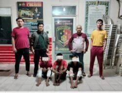 Polsek Sagulung Bekuk Komplotan Begal Bersenjata Tajam