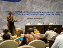 ATR/BPN Sosialisasikan UU Cipta Kerja Tentang Penertiban Tanah di Riau