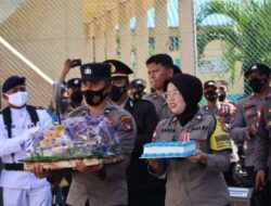 HUT ke-77 TNI AL, Lanal Tarempa Dapat Kejutan dari Kapolres Anambas