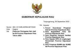 Hari Jadi Kepri ke-20, Gubernur Ansar Instruksikan Pegawai Kenakan Baju Kurung