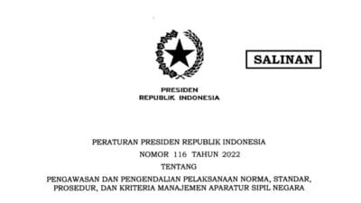 Pemerintah Terbitkan Aturan Pengawasan dan Pengendalian NSPK Manajemen ASN