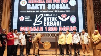 Wagub Sumbar Buka Bakti Sosial Donor Darah IADB dan UNP