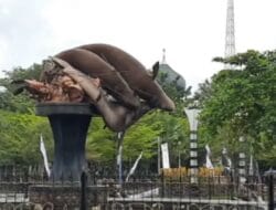 Perbaikan Tugu Selais Pekanbaru Butuh Waktu Satu Bulan Lebih