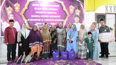 Safari Ramadhan di Balai Raja, Bupati Bengkalis Salurkan Santunan ke Anak Yatim dan Kaum Dhuafa