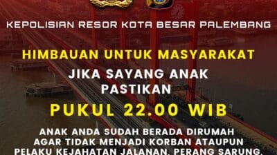 Kapolsek Kertapati Imbau Orang Tua untuk Pastikan Anaknya Pulang ke Rumah Sebelum Pukul 22.00 WIB