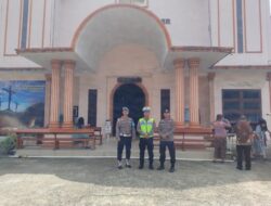 Polres Nias Lakukan Pengamanan Ibadah Gereja di Seputaran Kota Gunungsitoli