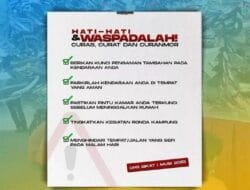 Tekan Angka Kriminal, Polsek Kertapati Berikan Himbauan Waspada Terhadap Curas, Curat dan Curanmor