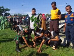 Sambut HUT ke-65 Kodam XIII/MDK, Jajaran Kodim 1305/BT Tanam Pohon Manohara