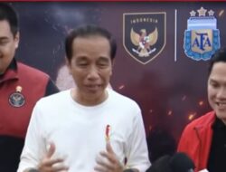 Jokowi Bangga dan Puas Permainan Timnas Garuda Meski Kalah 0:2 Melawan Juara Dunia Argentina