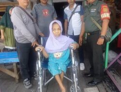 Marni Warga Sungki Ogan Baru Penderita Disabilitas Terima Bantuan Kursi Roda dari Dinsos Sumsel