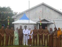 Gelar Apel HUT RI ke-78, Kades Mujiono Ucapkan Maaf Kepada Masyarakat