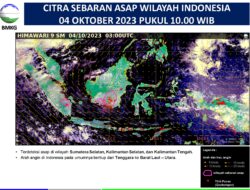 Update Jumlah Titik Panas di Sumatera