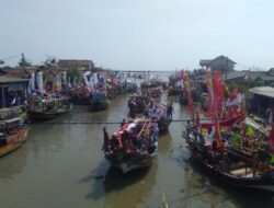 Nelayan Sungai Buntu Ramaikan Nandran Laut Sekaligus Peresmian Kampung Wisata