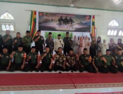 Sambut Peringatan HUT TNI ke-78, Kodim 0303/Bengkalis Bersama Masyarakat Lakukan Doa Bersama
