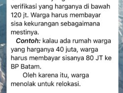 HOAKS, BP Batam Minta Warga Bayar Selisih Harga Rumah