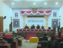 Rapat Paripurna DPRD Bangka Belitung, Safri Resmi Dilantik Gantikan Yus Derahman