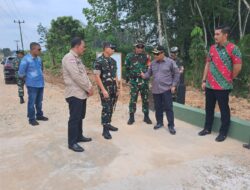 Selesai 100 Persen, Kadis Perkimtan Bersama Rombongan Danrem 031/WB Tinjau Pekerjaan Sasaran l dan ll TMMD Kodim Bengkalis