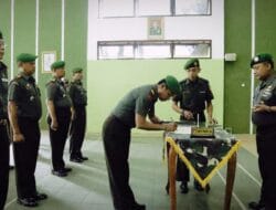Dandim 0711/Pemalang Pimpin Acara Tradisi Laporan Korp Penempatan Jabatan Perwira