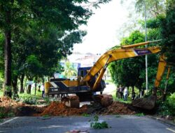 Quick Response BP Batam Lakukan Penanganan pada Jalan Amblas Gajah Mada-Tiban, Masyarakat Dihimbau Tetap Berhati-hati