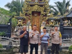 Pererat Silaturahmi, Polsek Lalan Sambangi Toga Hindu
