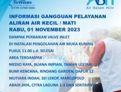 Perbaikan Valve Inlet di Instalasi Pengolahan Air Muka Kuning, Berikut Daerah Terdampak