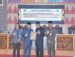 DPRD Bengkalis Terima Dua Ranperda Dari Bupati Bengkalis