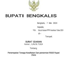 Hoaks, Surat Edaran Penempatan Tenaga Kesehatan dan Peresmian RSUD Rupat Utara