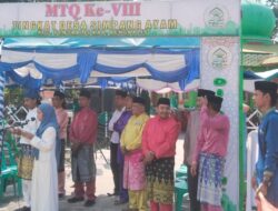 Pj Kades Yulfi Yendri Lepas Ratusan Peserta Pawai Ta’aruf MTQ Desa Simpang Ayam