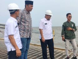 Kadishub Bengkalis Tinjau Pekerjaan Dermaga I Roro Air Putih