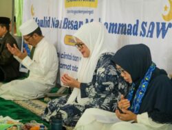 Hadiri Pengajian Umum Peringatan Maulid Nabi Muhammad SAW, Marlin Ajak Ibu-Ibu Jadi Penenang di Keluarga dan Lingkungan