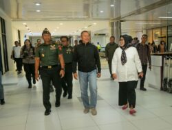 Plt Gubernur Marlin Bersama Forkopimda Jemput Kedatangan Pangkogabwilhan I