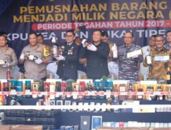 Bea Cukai Batam Musnahkan Barang Ilegal Senilai Rp16,4 Miliar