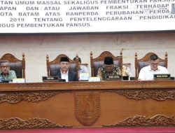 DPRD Batam Bentuk Dua Pansus Ranperda