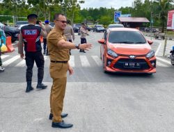 Pastikan Aman dan Nyaman, Sekdis Perhubungan Bengkalis Cek Posko Nataru
