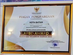 Pemko Batam Terima Penghargaan APBD Award 2024, Peningkatan PAD Tertinggi
