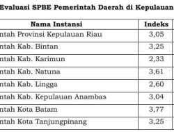 Kemenpan RB Umumkan Hasil Evaluasi SPBE Kota Batam dengan Predikat Sangat Baik